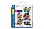 Skrive- & Tegneverktøy - Staedtler Universal pen Lumocolor M per 14pcs - 317 C14