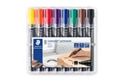 Skrive- & Tegneverktøy - Staedtler Marker Lumocolor permanent 8pcs.box - 350 WP8