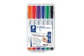 Skrive- & Tegneverktøy - Staedtler Marker Lumocolor white com 6pcs.box - 341 WP6