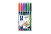 Skrive- & Tegneverktøy - Staedtler Universal pen Lumocolor perm F 6pcs - 318 WP6-1