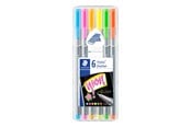 Skrive- & Tegneverktøy - Staedtler Fineliner triplus 0.3mm 6pcs box - 334 SB6CS1