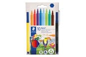 Skrive- & Tegneverktøy - Staedtler Fibre-tip pens Noris 10pcs wallet - 326 C10