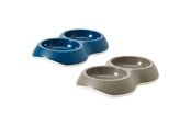 Hund - Savic Delice 2x0.2 L Double Feeding Bowl Assorted Colours - H2034