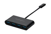 USB-hub - Kensington CH1200 USB-C® 10Gbps 4-Ports Hub USB-hub - 4 porter - Svart - K33616WW