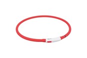 Hund - Trixie USB Flash Light Ring XS–XL: 70 cm/ø 10 mm. Red - TX12643