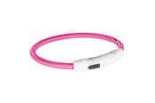 Hund - Trixie Flash Light Ring USB XS–S: 35 cm/ø 7 mm pink - TX12706