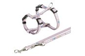 Hund - Trixie Junior Puppy H-Harness with Lead 23–34 cm/8 mm 2 m light lilac - TX15344