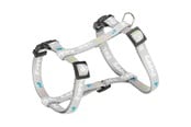 Hund - Trixie Junior Puppy H-Harness with Lead M-L: 27-45cm/10mm 2m. light grey - TX15350