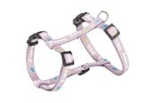 Hund - Trixie Junior Puppy H-Harness with Lead M-L: 27-45cm/10mm 2m. light lilac - TX15354