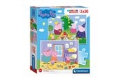 Puslespill - Clementoni Puzzle Peppa Pig 2x20st. Gulv - 24778