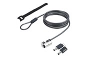 Kabinett tilbehør (kjølepasta mv.) - StarTech.com Nano Laptop Cable Lock 6ft (2m) Anti-Theft Keyed Lock Security Cable Locks Nano Slot Computers - NANOK-LAPTOP-LOCK