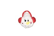 Hund - Dogman Cat Toy Christmas Snowman Head 15cm - 333437