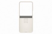 Mobil - Deksel og etui - Samsung Galaxy Z Flip5 Silicone Case with Ring - Cream - EF-PF731TUEGWW