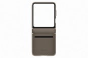 Mobil - Deksel og etui - Samsung Galaxy Z Flip5 Flap ECO-Leather Case - Etoupe - EF-VF731PAEGWW