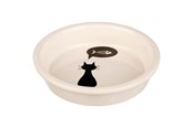 Katt - Trixie Ceramic Bowl cat 0.25 l/ø 13 cm white - TX24499