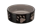 Hund - Trixie Ceramic Bowl w/ paws 0.3 l/ø 12cm - TX24531