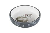 Katt - Trixie Ceramic bowl 0.3 l/ø 15 cm grey - TX24784