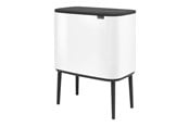 Rengjøring - brabantia Bo Touch Bin - rubbish bin - 33 L - white - 31 35 23