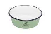 Hund - Trixie Bowl enamel/stainless steel 0.9 l/ø 17 cm green - TX25212