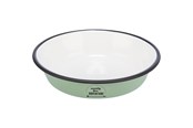 Katt - Trixie Bowl flat enamel/stainless steel 0.2 l/ø 12 cm. green - TX25214