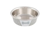 Hund - Trixie Stainless Steel Bowl 0.4 l/ø 14 cm white - TX25255