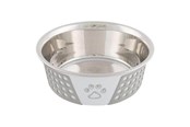 Hund - Trixie Stainless Steel Bowl 0.75 l/ø 17 cm white - TX25256