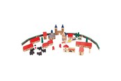 Treleker - Goki Wooden Medieval Village 46 pcs. - TT 050