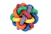 Hund - Trixie Knotted Ball for Dogs 7cm multi-coloured - 4011905326214