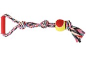 Hund - Trixie Playing Rope with Tennis Ball ø6/50cm assorted colours - TX3280