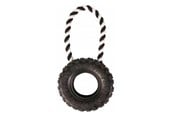 Hund - Trixie Dog Toy Tire on a Rope ø 15/31 cm black - TX33702