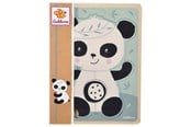 Puslespill - Eichhorn Wooden Shape Puzzle Panda 5pcs. Tre - 100003817