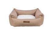 Hund - Trixie Farello bed square 60 × 50 cm brown/white - TX37646