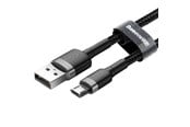 USB - Baseus Cafule Micro USB cable 2.4A 0.5m (gray + black) - CAMKLF-AG1