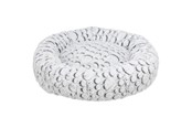 Hund - Trixie Mila bed round plush ø 50 cm white-grey - TX38985