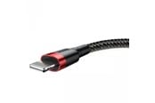 USB - Baseus Cafule USB Lightning Cable 1.5A 2m (Black+Red) - CALKLF-C19