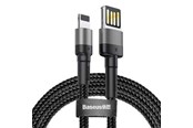 USB - Baseus Lightning USB cable (reversible)  Cafule 2.4A 1m (gray-black) - CALKLF-GG1