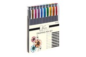 Arts & Crafts - Tilbehør - Nassau Drawing pen set fineliners coloured - 10 pcs - AR0826/GE