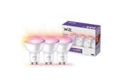 Smarthus - WiZ Spot 4,7W GU10, Color & Tunable White, WiFi, 3-pakning - 929003772333