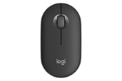 Mus - Logitech Pebble Mouse 2 M350s Wireless - Tonal Graphite - Mus - Optisk - 3 knapper - Svart - 910-007015