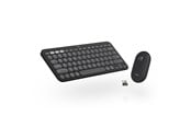 Tastatur - Logitech Pebble 2 Combo Wireless Keyboard/Mouse - Tonal Graphite - Tastatur & Mussett - Nordisk - Svart - 920-012257