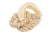 Smådyr - Trixie Loofah ring with rattan and corn leaf ring ø 13 cm - TX61828