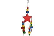 Fugl - VADIGRAN Bird Toy Red Star multi color 40cm - FF14056