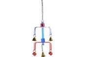 Fugl - VADIGRAN Bird Toy plexi with bells and dice 37cm - FF14523