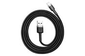 USB - Baseus Cafule USB Lightning Cable 2.4A 0.5m (Gray+Black) - 6953156274938