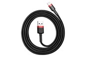 USB - Baseus Cafule Cable USB Lightning 2A 3m (Black+Red) - CALKLF-R91