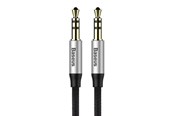 Lydkabel - Baseus Yiven Audio Cable Cable 3.5 male Audio M30 1.5M Silver+ Black - CAM30-CS1