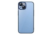 Mobil - Deksel og etui - Baseus Glitter Transparent Case and Tempered Glass set for iPhone 14 Plus (blue) - ARMC021403