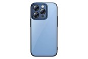 Mobil - Deksel og etui - Baseus Glitter Transparent Case and Tempered Glass set for iPhone 14 Pro Max (blue) - ARMC021503