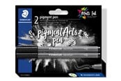 Skrive- & Tegneverktøy - Staedtler Pigment pen blister card 2 pcs "intense black" - 376-99 BK2