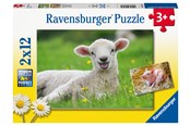 Puslespill - Ravensburger Farm Animals 2x12p - 10105718